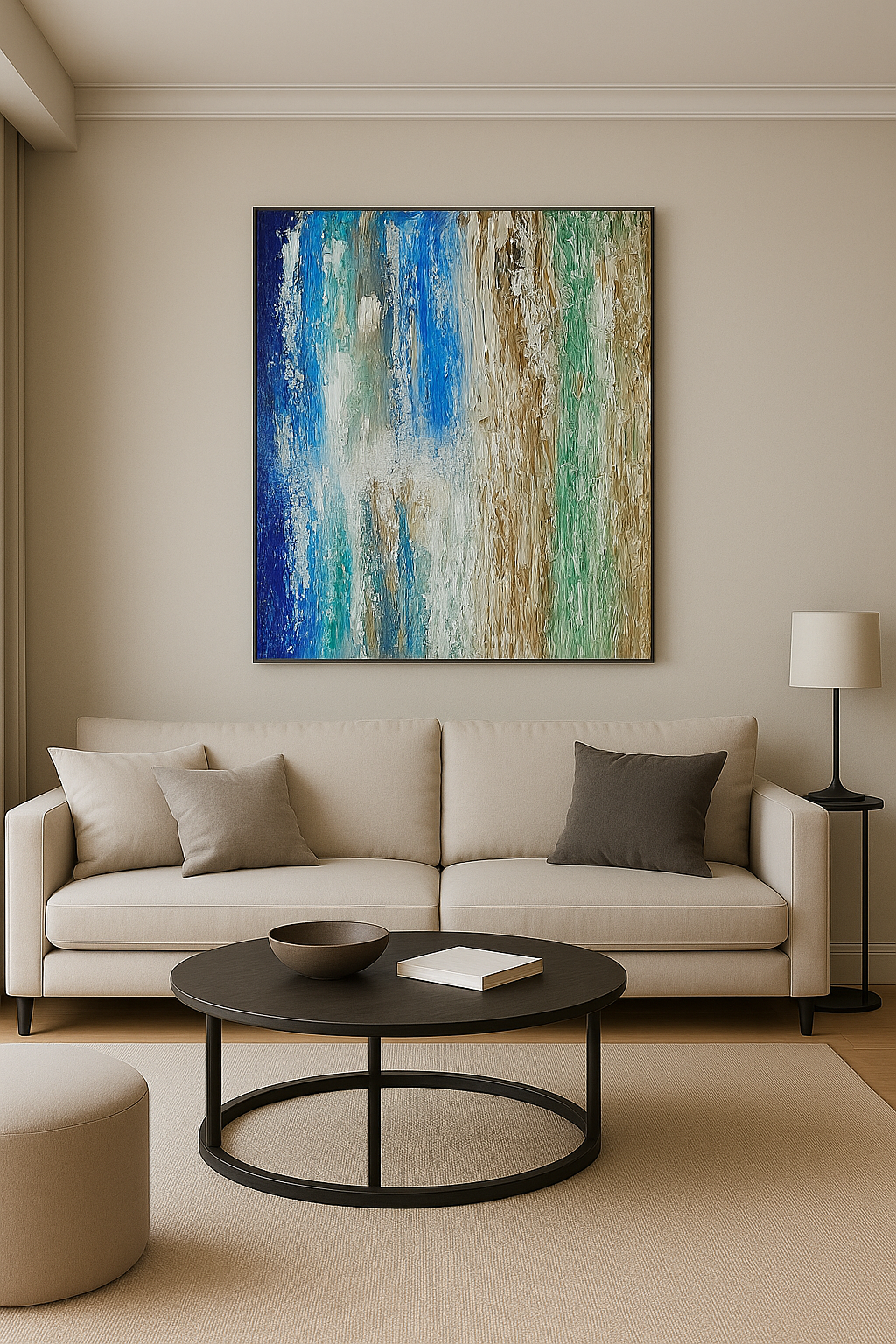 Leilão 14 - Quadro Abstrato de Silvia Bernardini — 1
