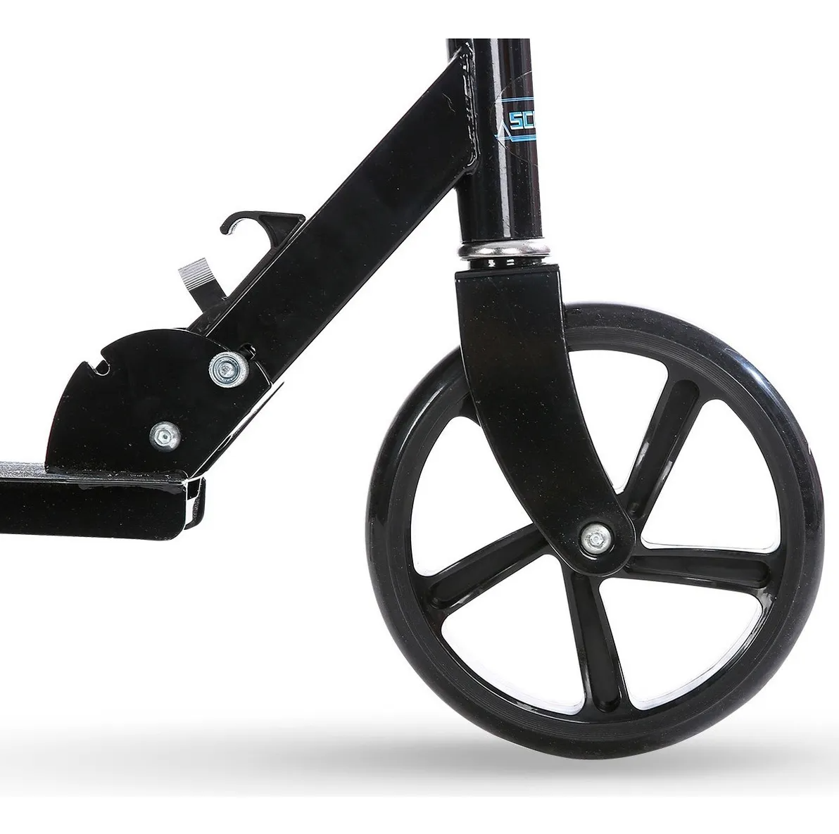 Leilão 3 - Patinete infantil adulto até 100kg 2 rodas grandes 200mm cor branco — 2