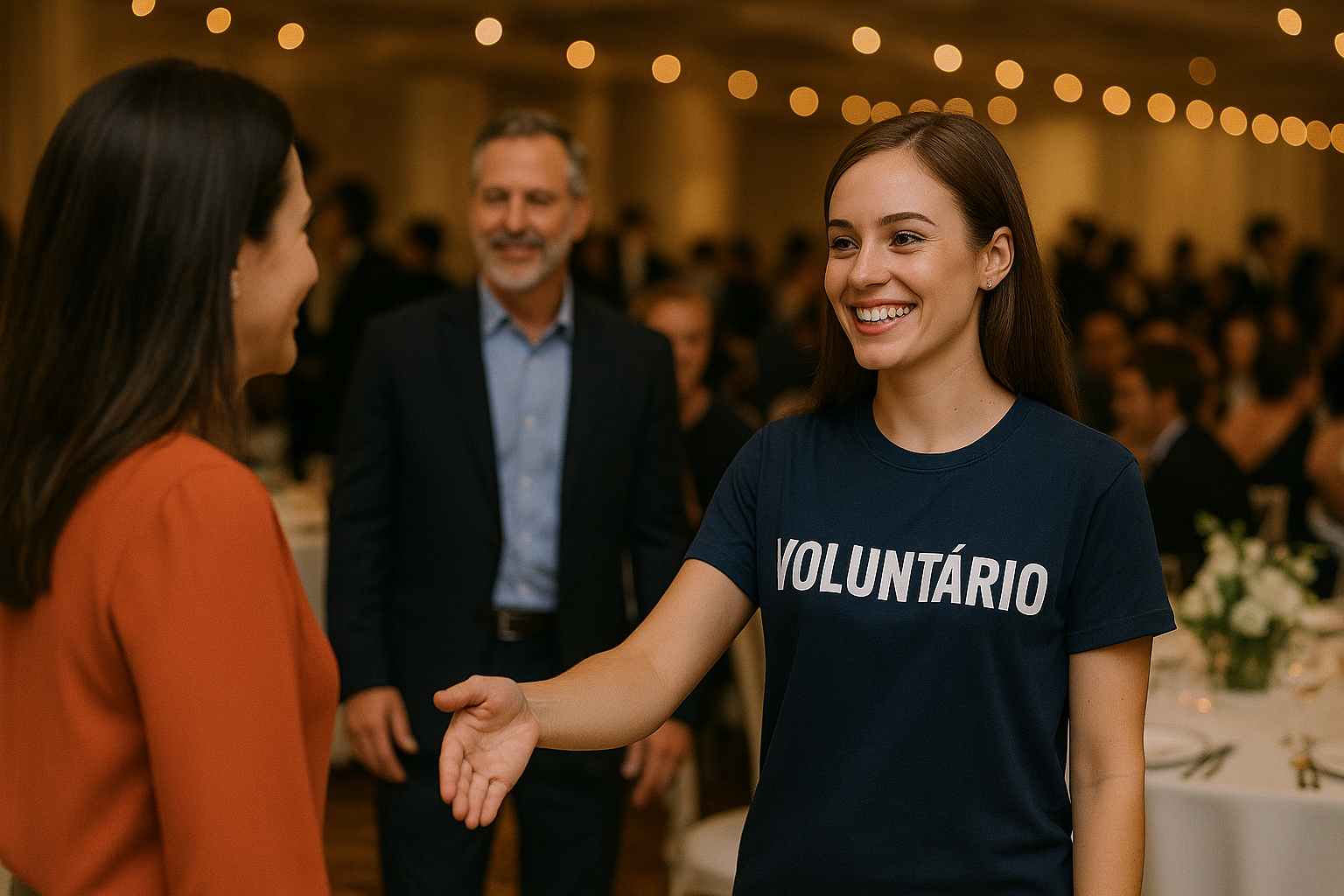 Voluntário Presencial para Eventos Beneficentes Organização e Recepção