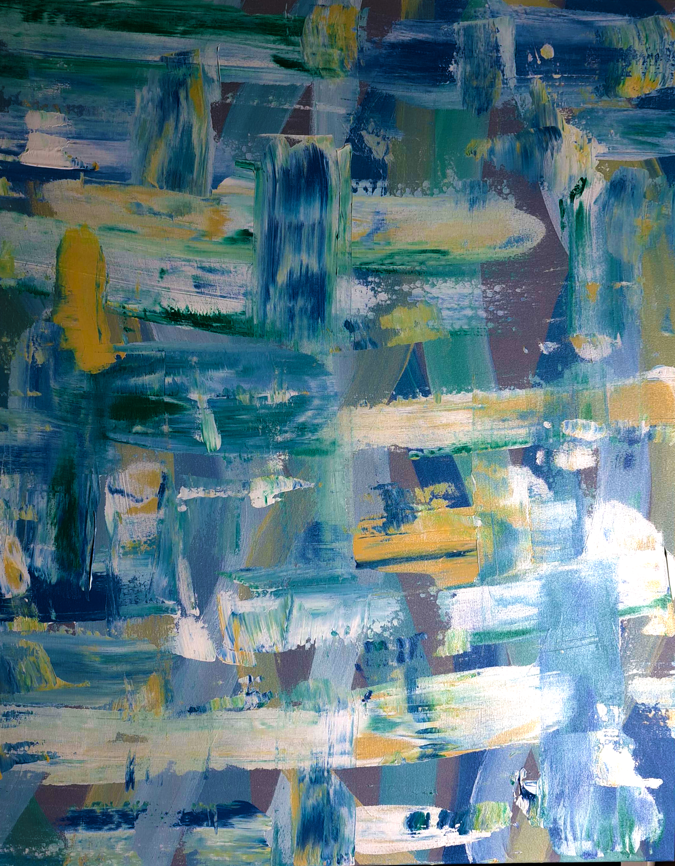 Leilão 4 - Conjunto de 2 Quadros Abstratos de Silvia Bernardini — 3
