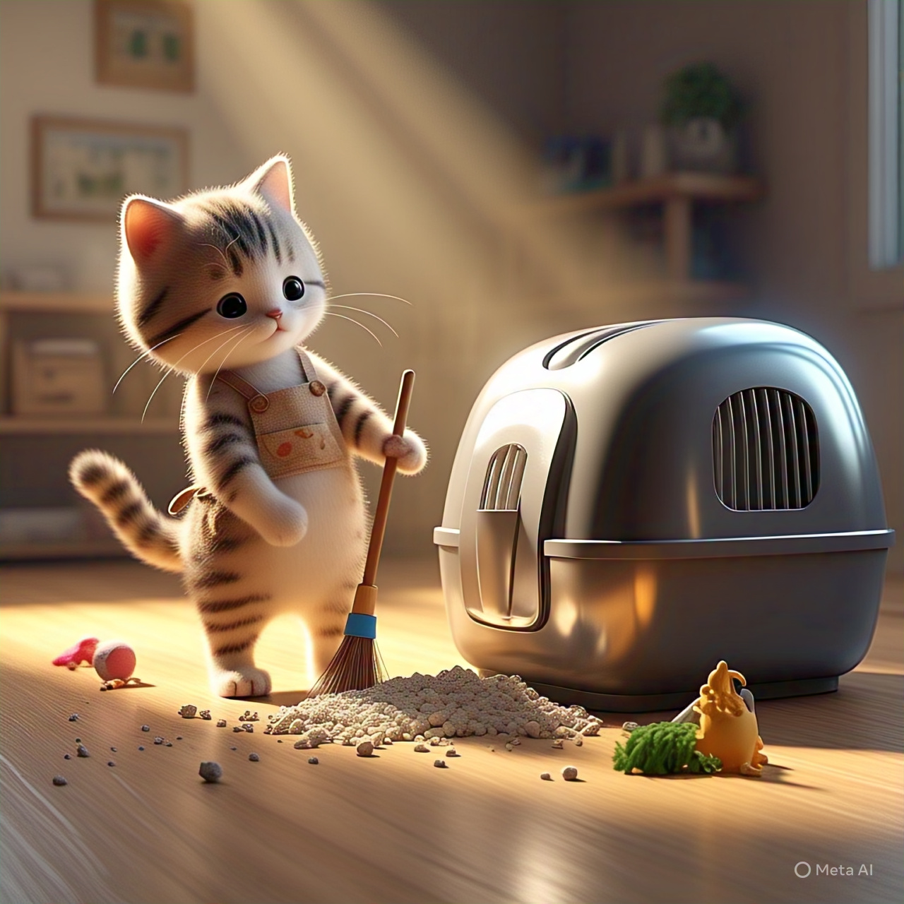 Mantenedor de limpeza e bem-estar dos gatos
