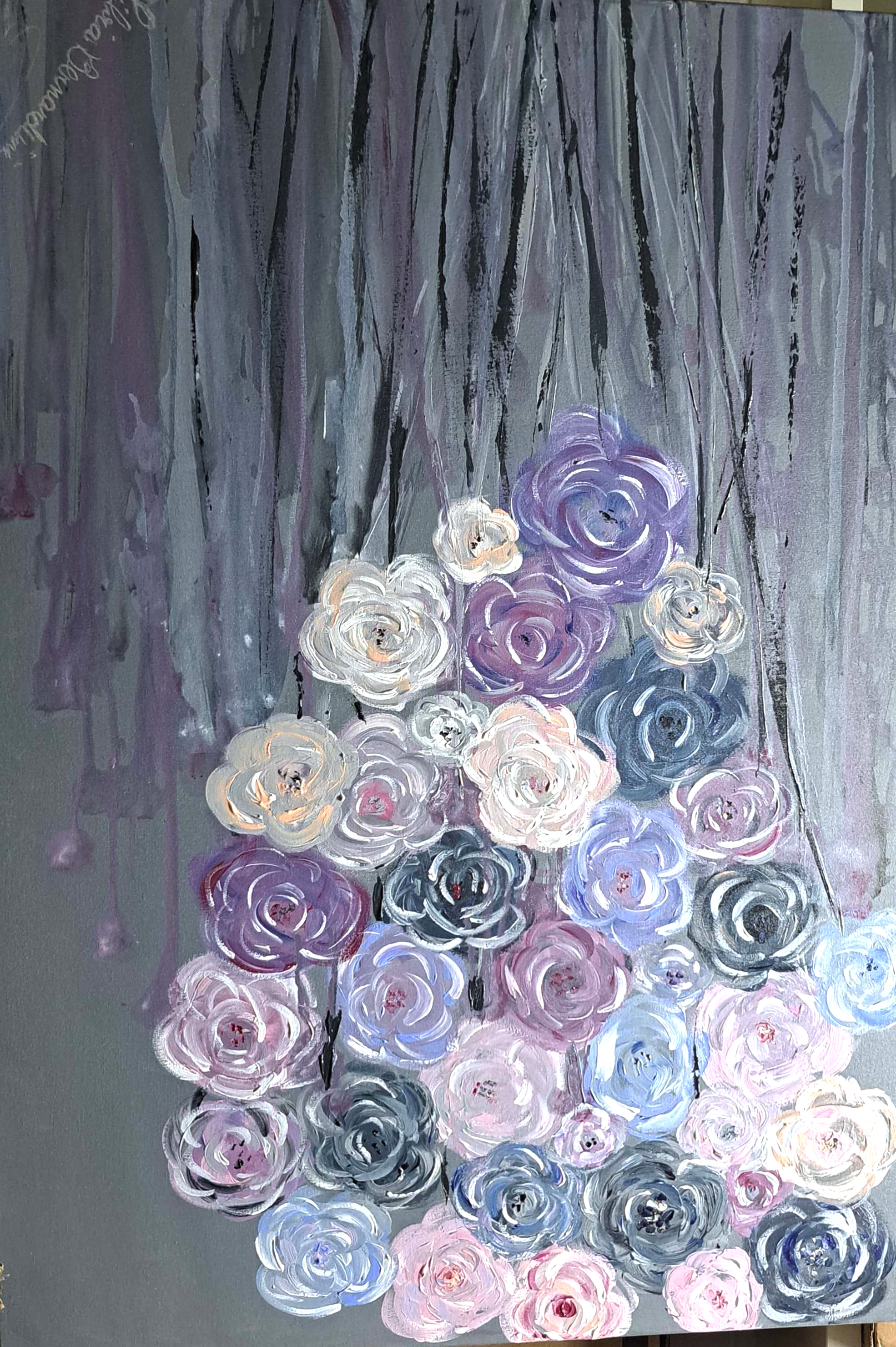 Leilão 8 - Quadro Flores de Silvia Bernardini — 2