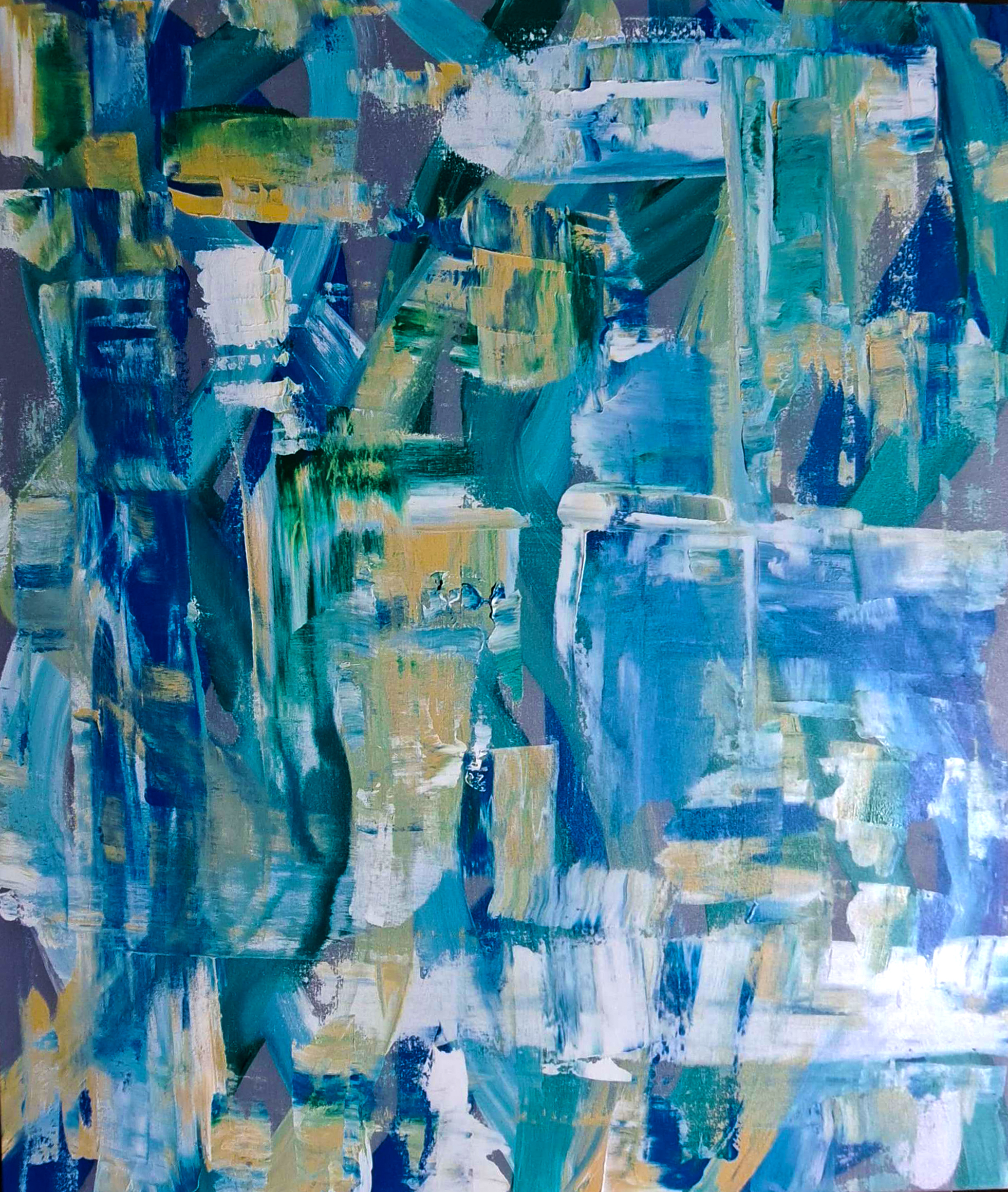 Leilão 4 - Conjunto de 2 Quadros Abstratos de Silvia Bernardini — 2